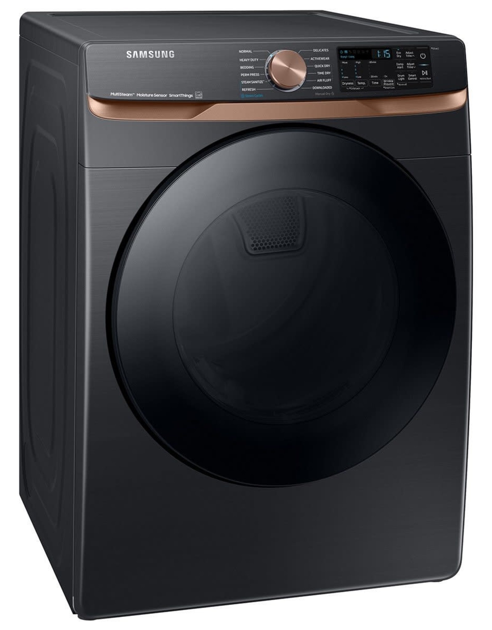 SAMSUNG DVE50BG8300V  7.5 cu. ft. Smart Electric Dryer in Brushed Black with Steam Sanitize+ and Sensor Dry