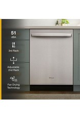 WHIRLPOOL C.k Whirlpool Top Control 24-in Built-In Dishwasher (Fingerprint Resistant Stainless Steel) ENERGY STAR, 51-dBA