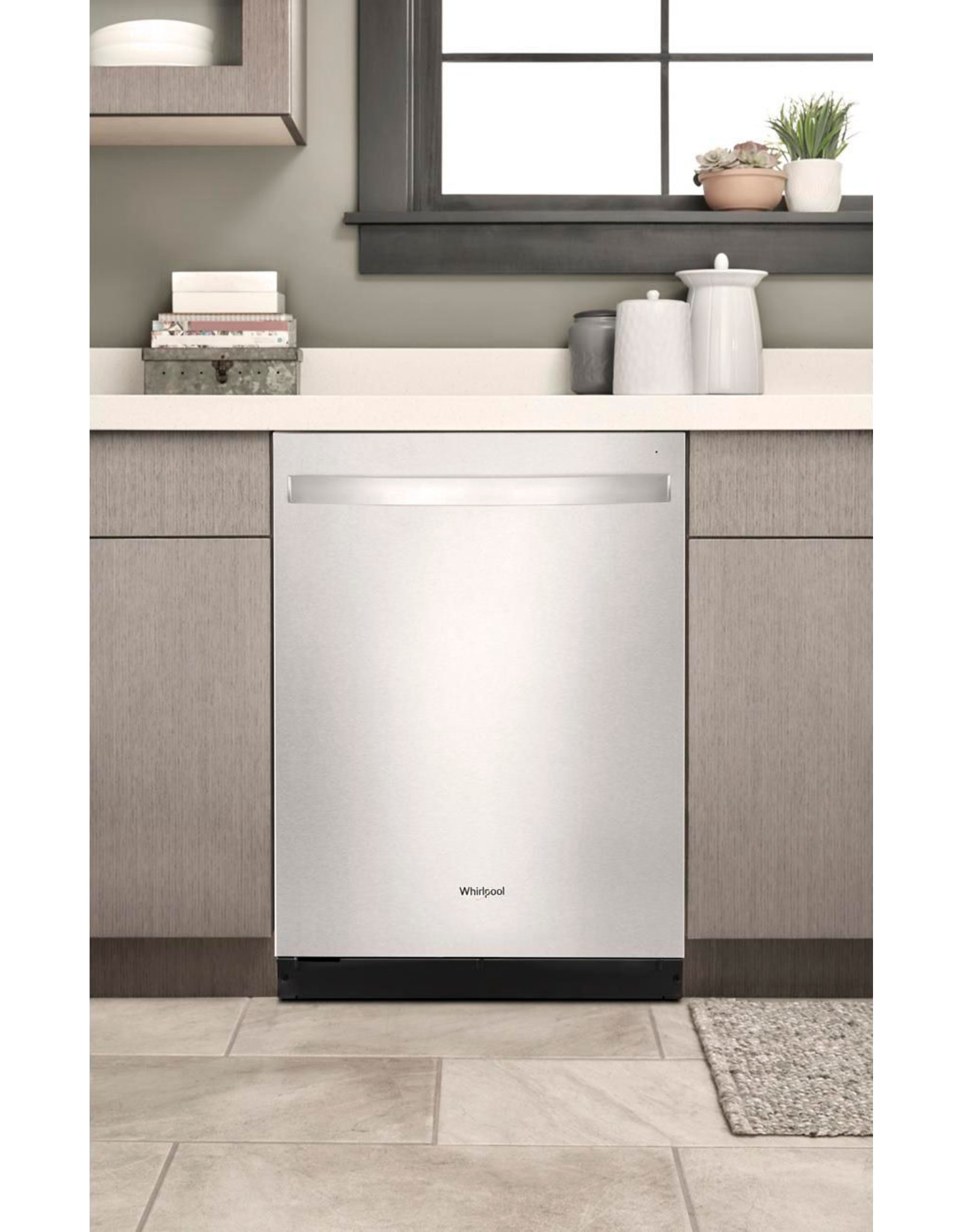 WHIRLPOOL C.k Whirlpool Top Control 24-in Built-In Dishwasher (Fingerprint Resistant Stainless Steel) ENERGY STAR, 51-dBA