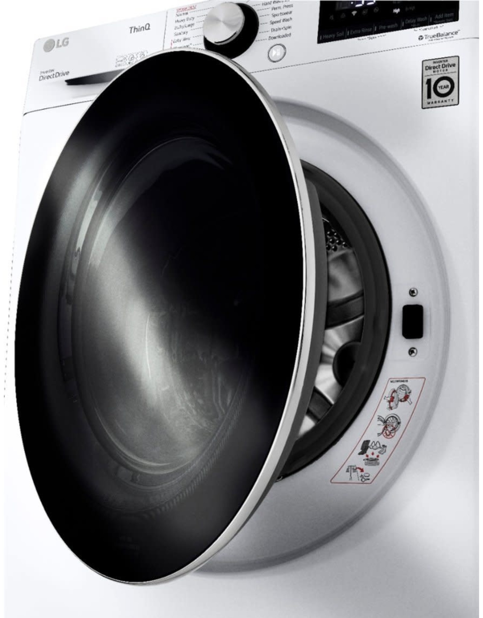 LG 2.4 Cu. ft. White Front Load Washer Dryer Combo