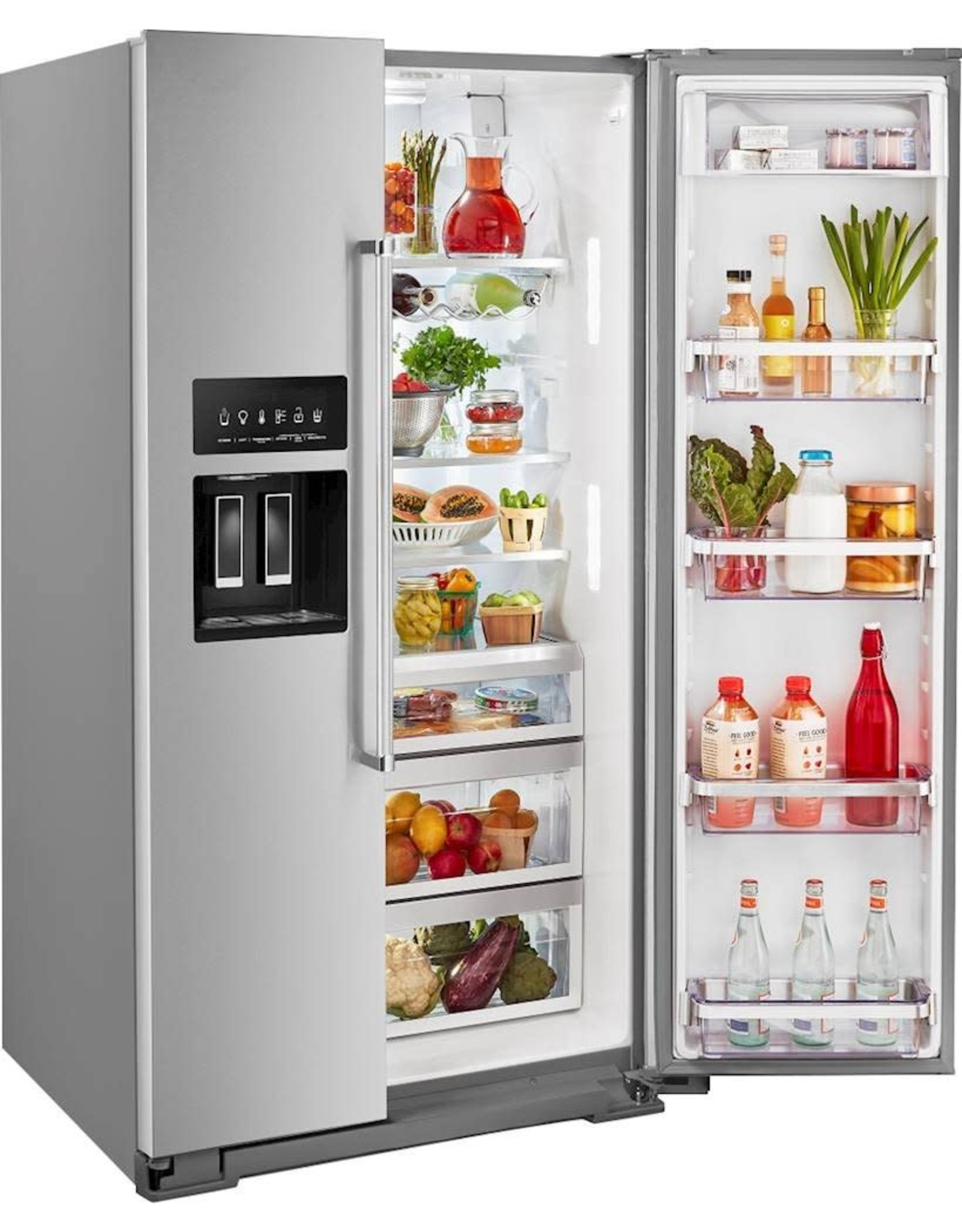 KitchenAid - 24.8 Cu. Ft. Side-by-Side Refrigerator - Stainless steel