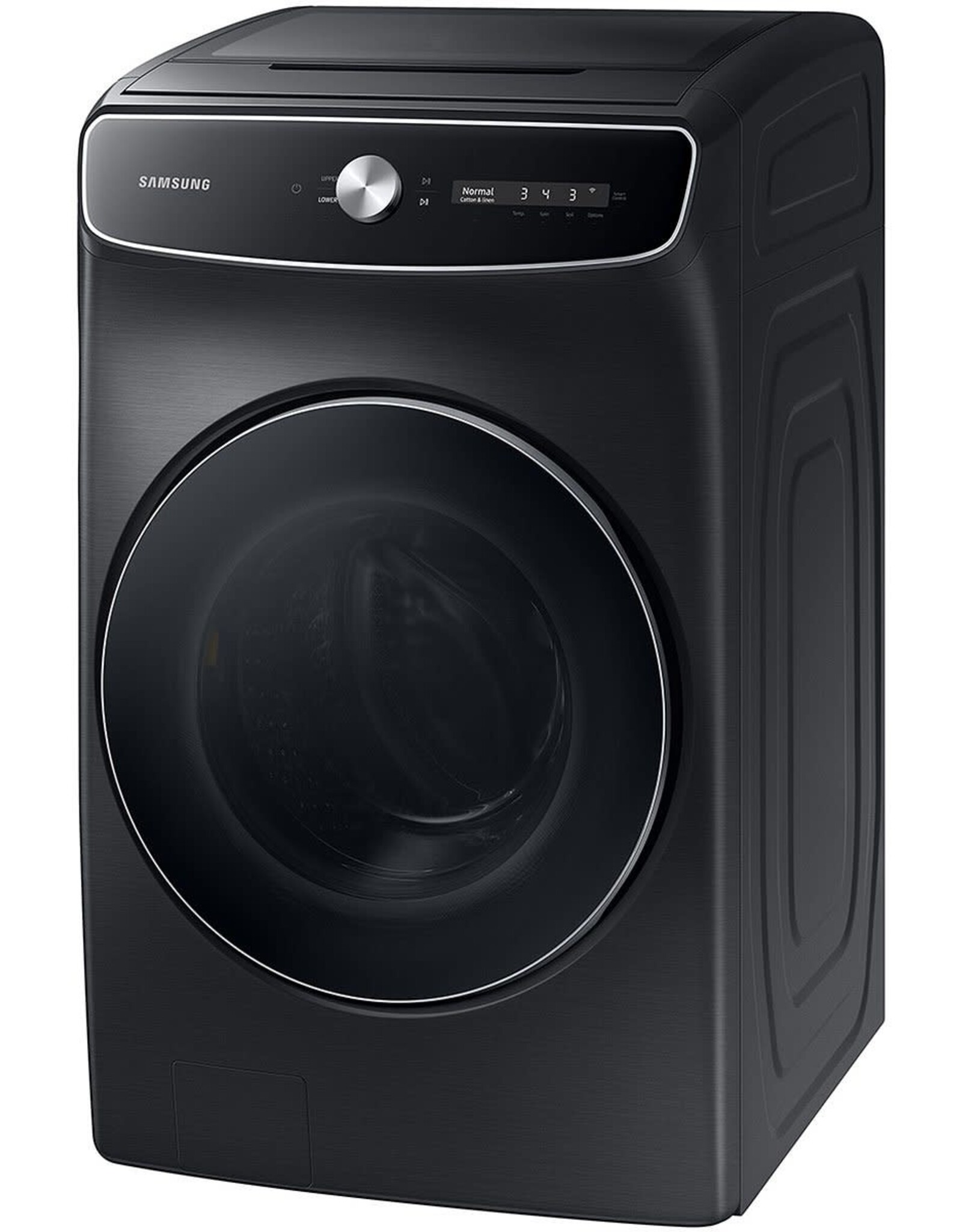 WV60A9900AV Samsung - 6.0 cu. ft. Total Capacity Smart Dial Washer with FlexWash™ and Super Speed Wash - Black