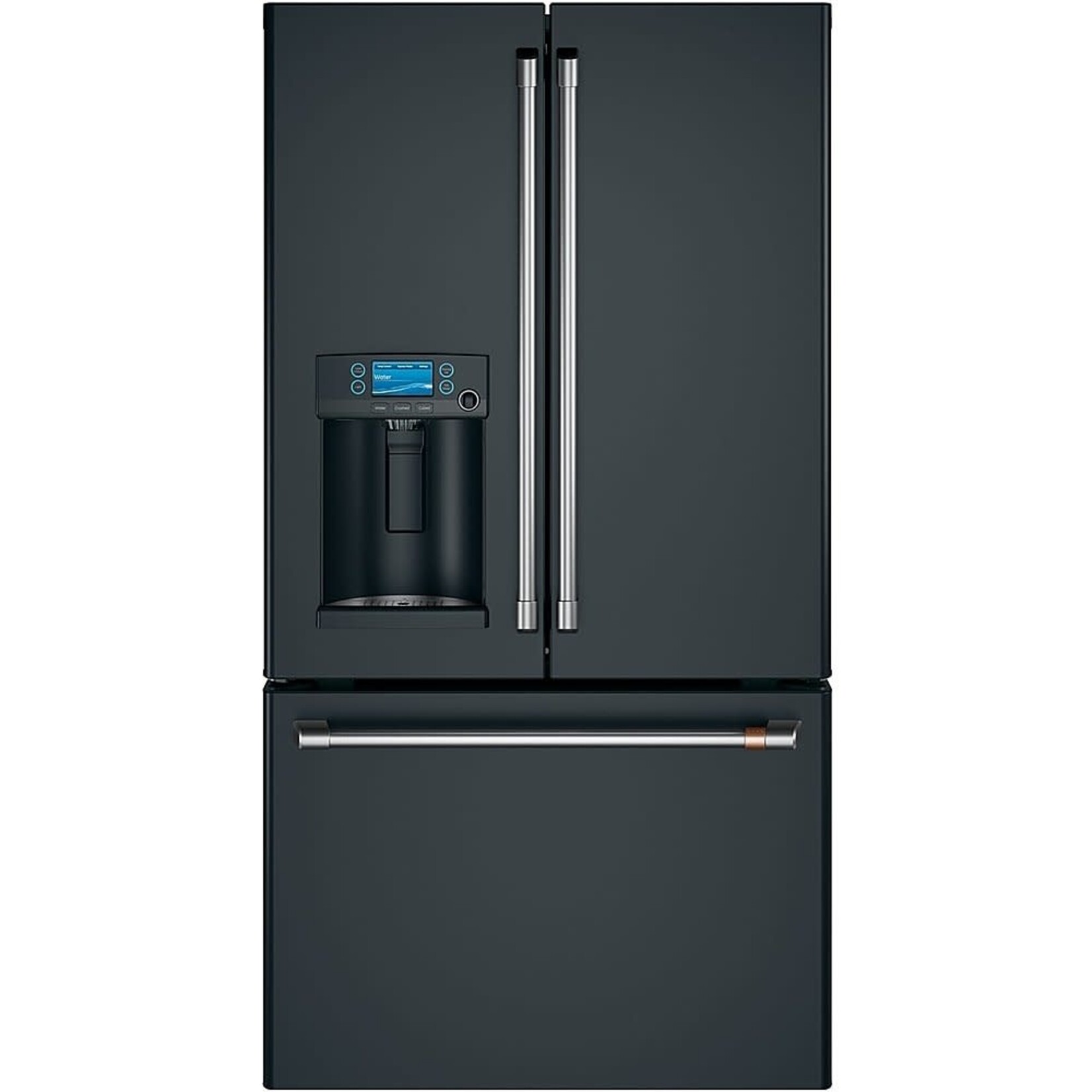 #CYE22TP3MKD Café - 22.2 Cu. Ft. French Door Counter-Depth Refrigerator - Matte Black