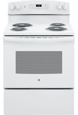 GE JB256DMWW  30 in. 5.0 cu. ft. Electric Range with Self-Cleaning Oven in. White