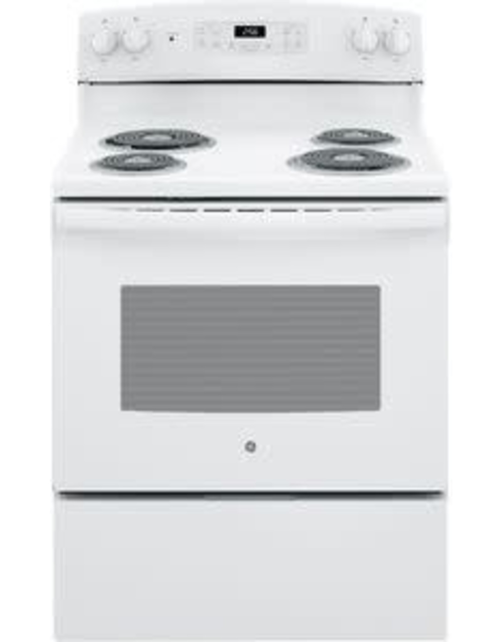 GE JB256DMWW  30 in. 5.0 cu. ft. Electric Range with Self-Cleaning Oven in. White