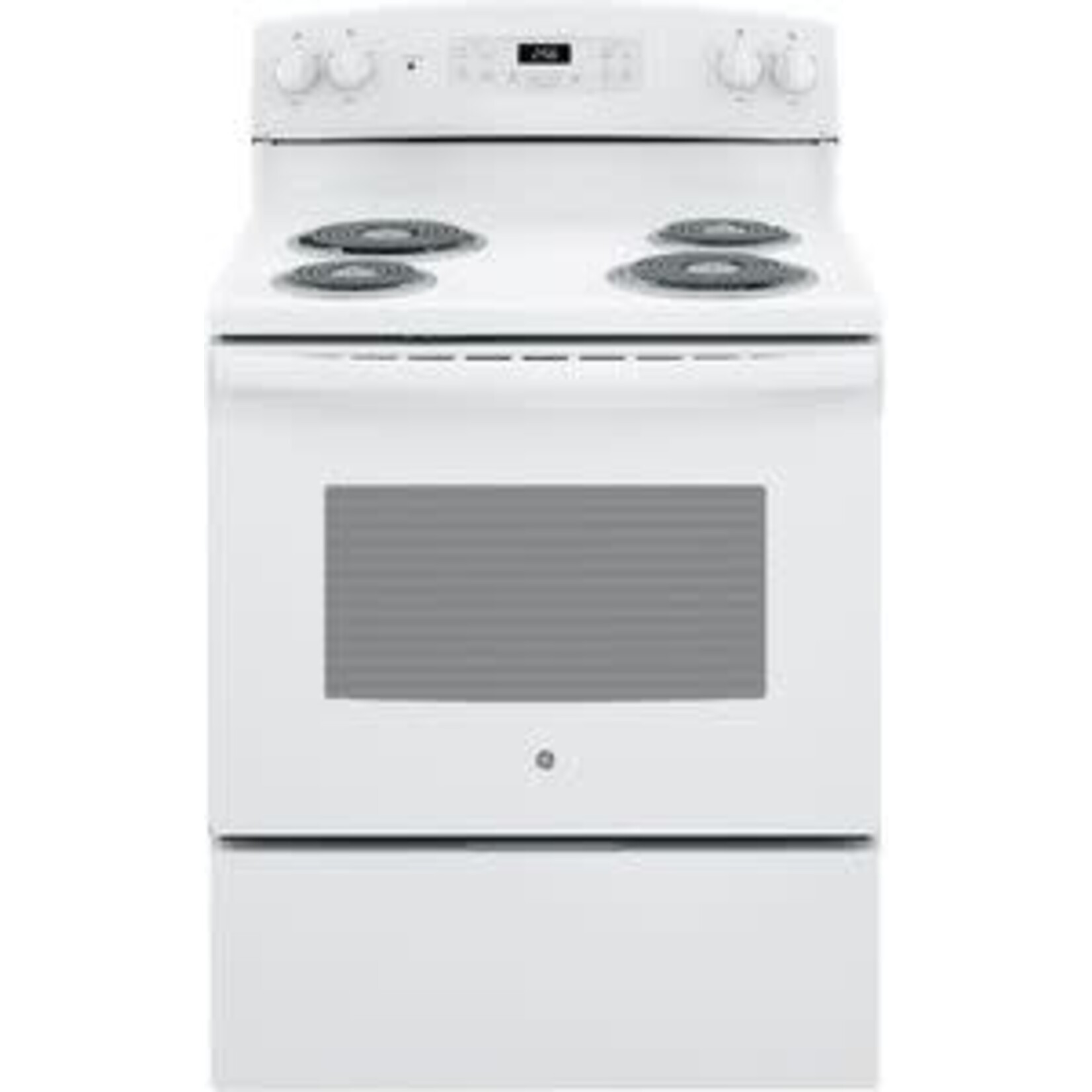 GE JB256DMWW  30 in. 5.0 cu. ft. Electric Range with Self-Cleaning Oven in. White