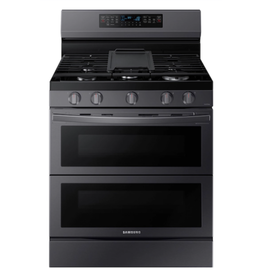 SAMSUNG NX60A671SG 6.3 cu. ft. Smart Freestanding Electric Range with No-Preheat Air Fry, Convection+ & Griddle in Black Stainless Steel
