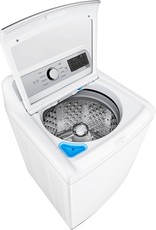 lg WT7405CW  LG 5.3 Cu. Ft. White Top Load Washer With 4-Way Agitator & TurboWash3D Technology