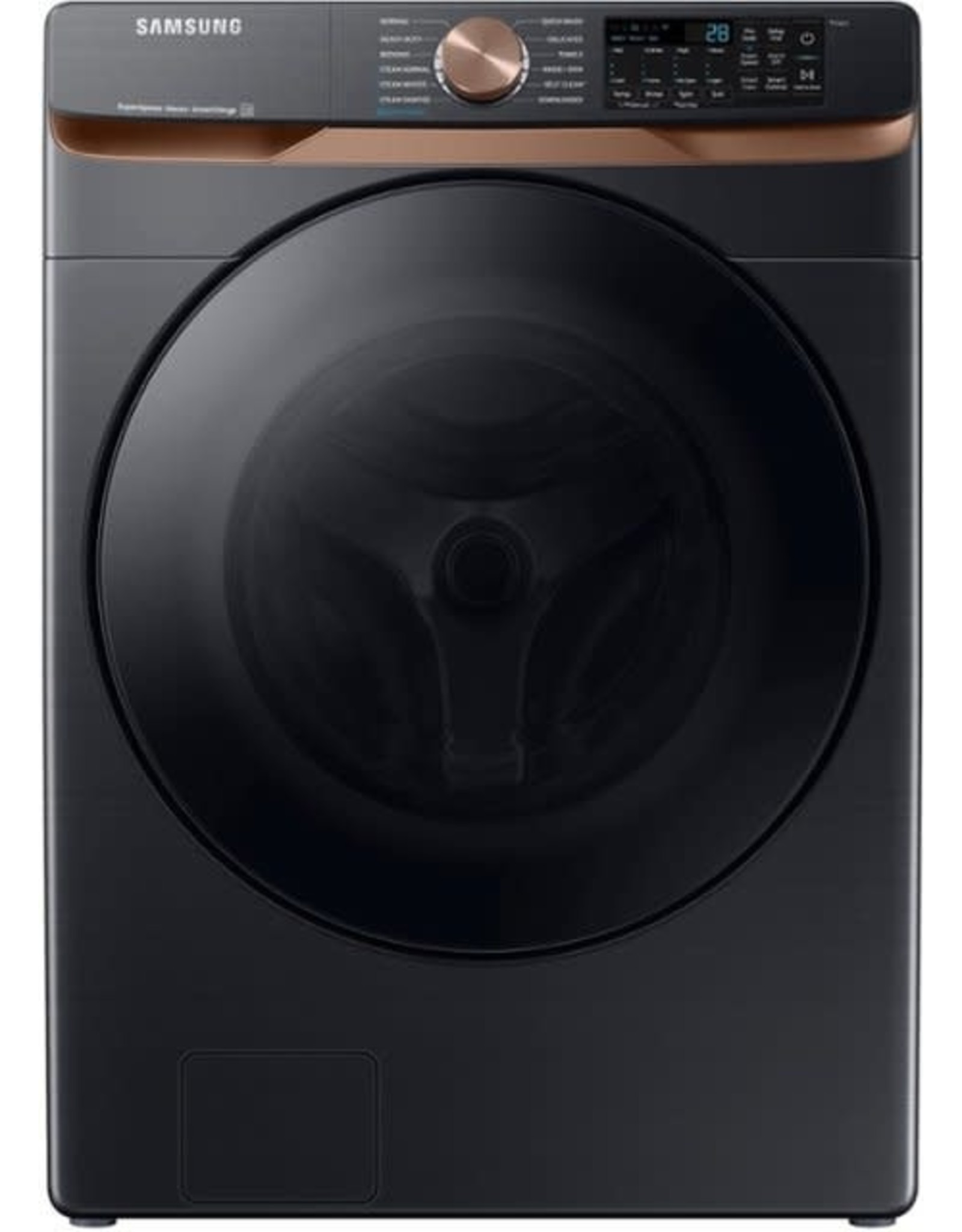 SAMSUNG C.k WF50BG8300AV  5 cu. ft. Extra Large Capacity Smart Front Load Washer in Brushed Black with Super Speed Wash and Steam