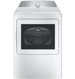 GE PROFILE GE Profile 7.4-cu ft Reversible Side Swing Door Smart Gas Dryer (White) ENERGY STAR