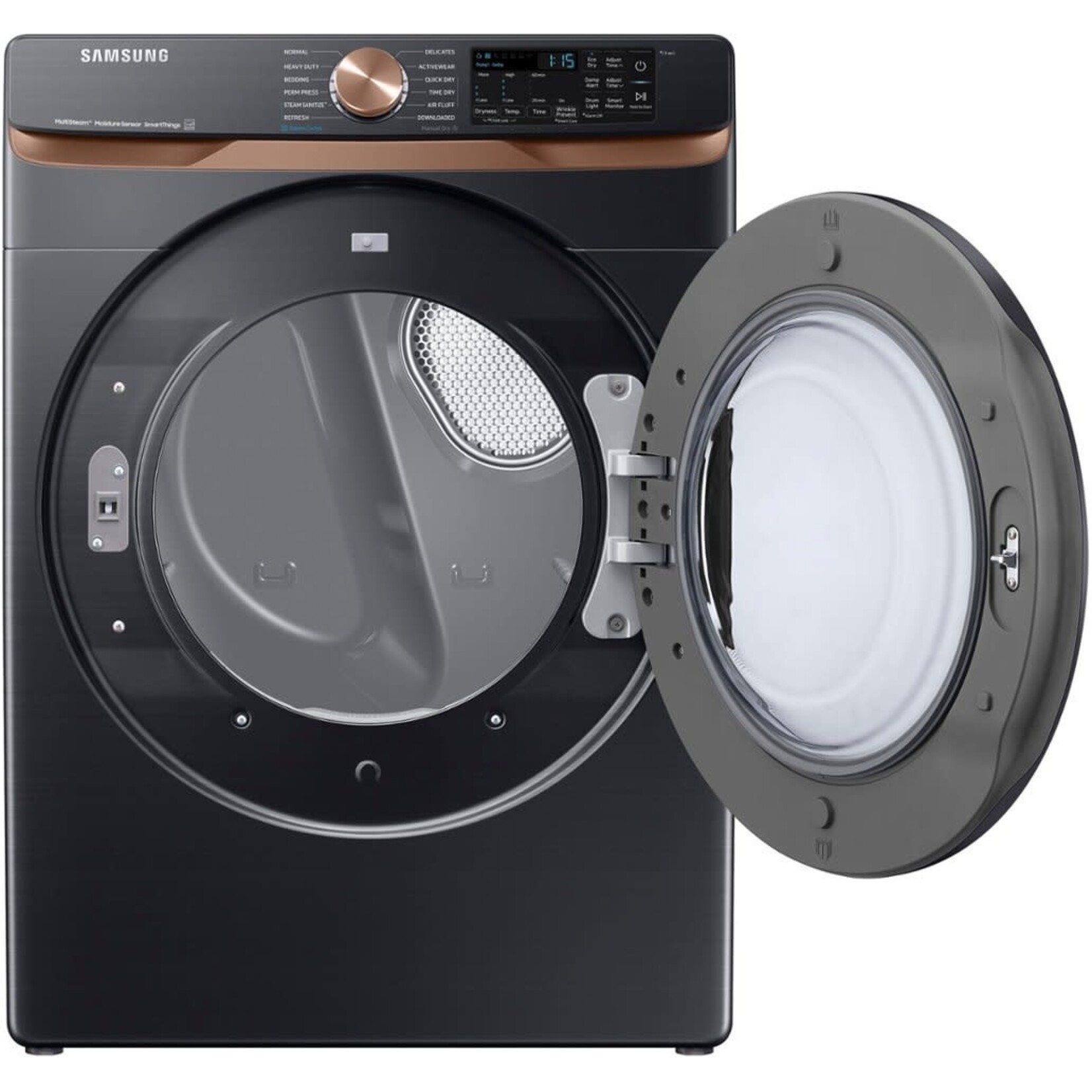 SAMSUNG #DVG50BG8300V Samsung 7.5 cu. ft. Smart Gas Dryer with Steam Sanitize+ and Sensor Dry in Brushed Black