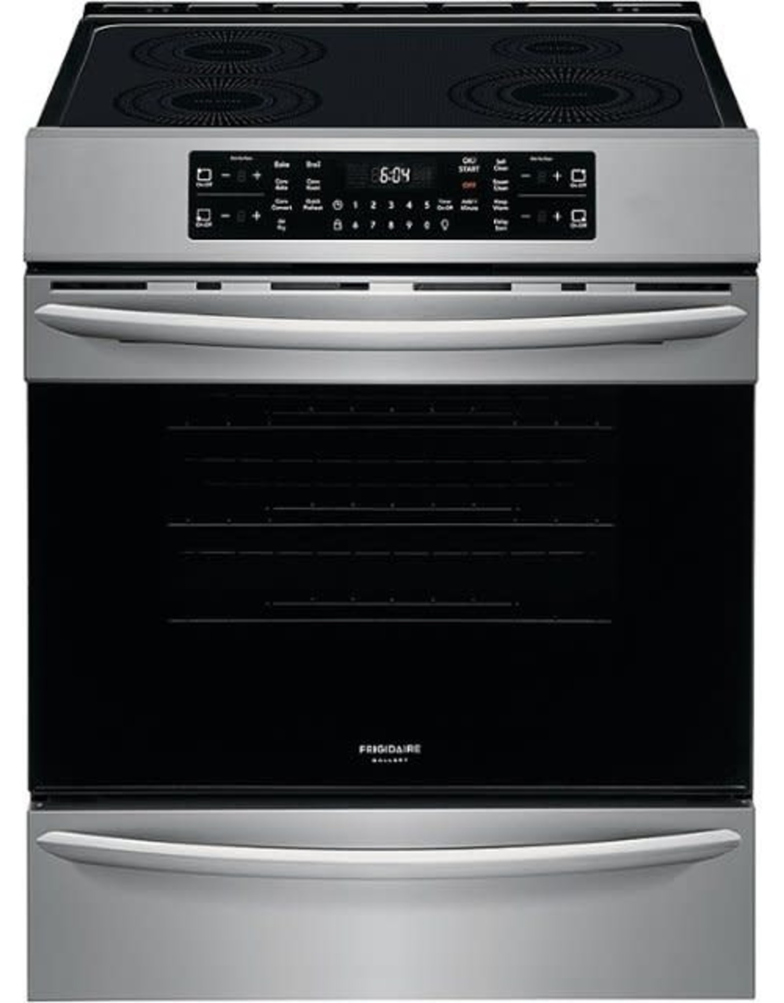 FRIGIDAIRE FGIH3047VF Frigidaire Gallery 30-in 4 Elements Self-cleaning and Steam Cleaning Air Fry Convection Oven Slide-in Induction Range (Smudge Proof Stainless Steel)