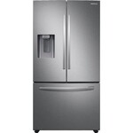 SAMSUNG #RF27T5241SR Samsung - 27 cu. ft. Large Capacity 3-Door French Door Refrigerator with External Water & Ice Dispenser - Stainless steel