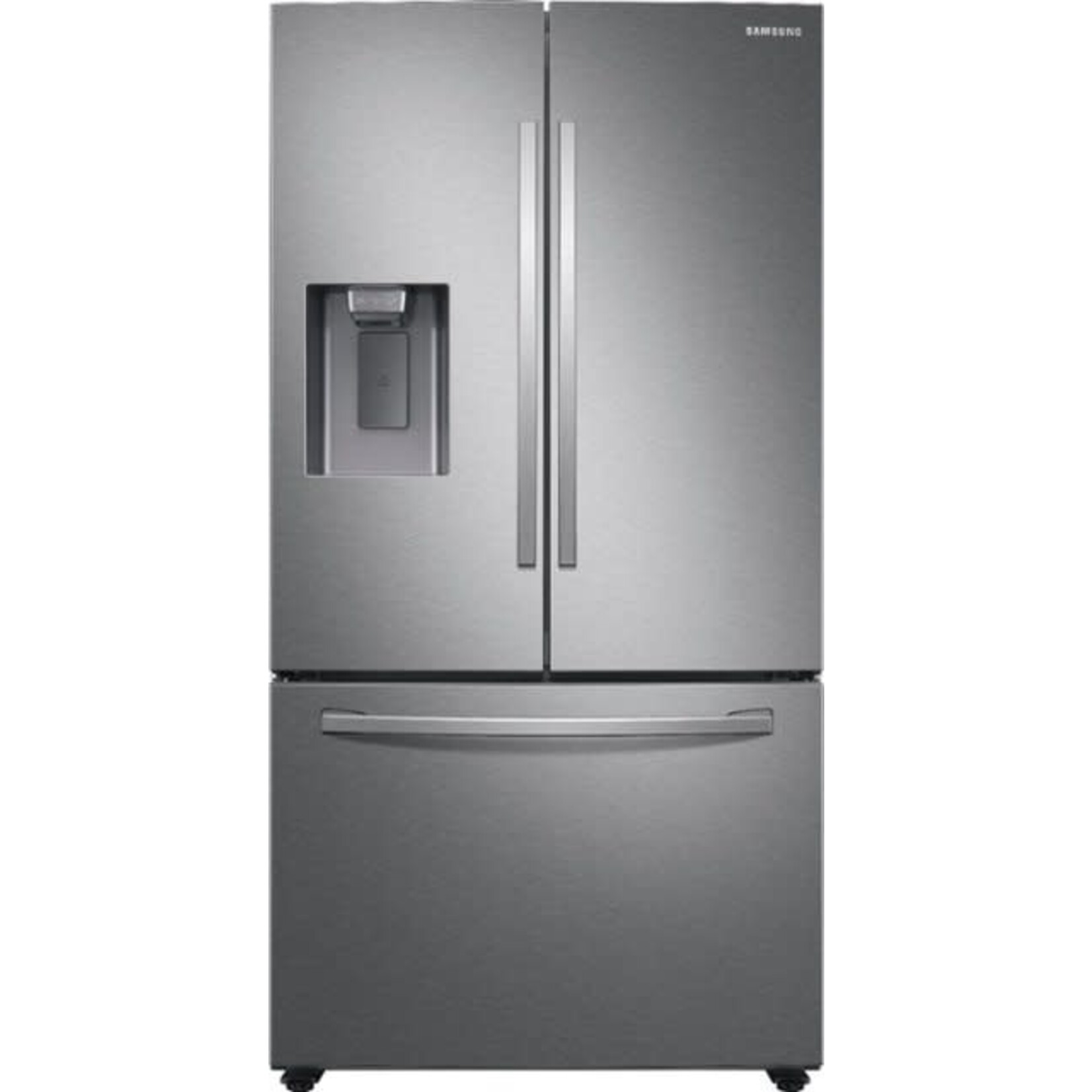 SAMSUNG #RF27T5241SR Samsung - 27 cu. ft. Large Capacity 3-Door French Door Refrigerator with External Water & Ice Dispenser - Stainless steel