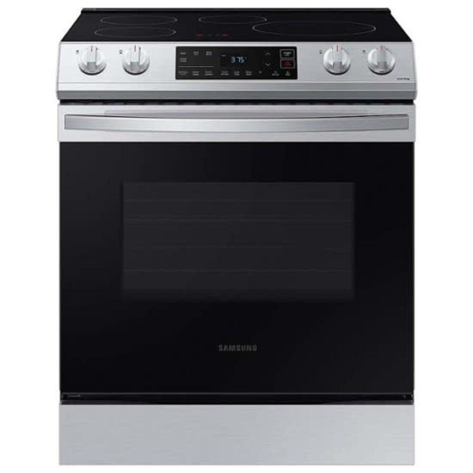 SAMSUNG NE63B8211SS Samsung Rapid Heat induction 30-in 4 Elements Self-cleaning and Steam Cleaning Slide-in Smart Induction Range (Fingerprint Resistant Stainless Steel)