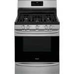 Frigidaire - Gallery 5.0 Cu. Ft. Freestanding Gas Range with Air Fry - Stainless steel