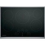 Monogram *ZEU30RSJ3SS  Monogram - 29.9" Electric Cooktop - Black/Stainless Steel
