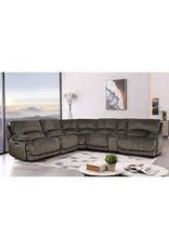 Redding 1325813  Redding 6-piece Fabric Power Reclining Sectional with Power Headrest