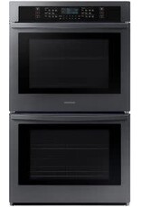 SAMSUNG NV51T5511DG   30 in. 5.1/5.1 cu. ft. Wi-Fi Connected Double Electric Wall Oven in Black Stainless Steel