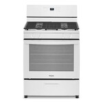 Whirlpool *WFG320M0MW0 30-in 4 Burners 5.1-cu ft Freestanding Gas Range in. White