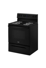 WHIRLPOOL WFC150M0JB Whirlpool 30 in. 4.8 cu. ft. 4-Burner Electric Range with Keep Warm Setting in Black with Storage Drawer