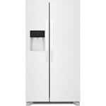Frigidaire #*FRSS2623AW - Frigidaire 36 in. 25.6 cu. ft. Side by Side Refrigerator in White, Standard Depth
