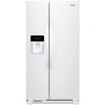 Whirlpool 21 cu. ft. Side by Side Refrigerator in WRS321SDHW White