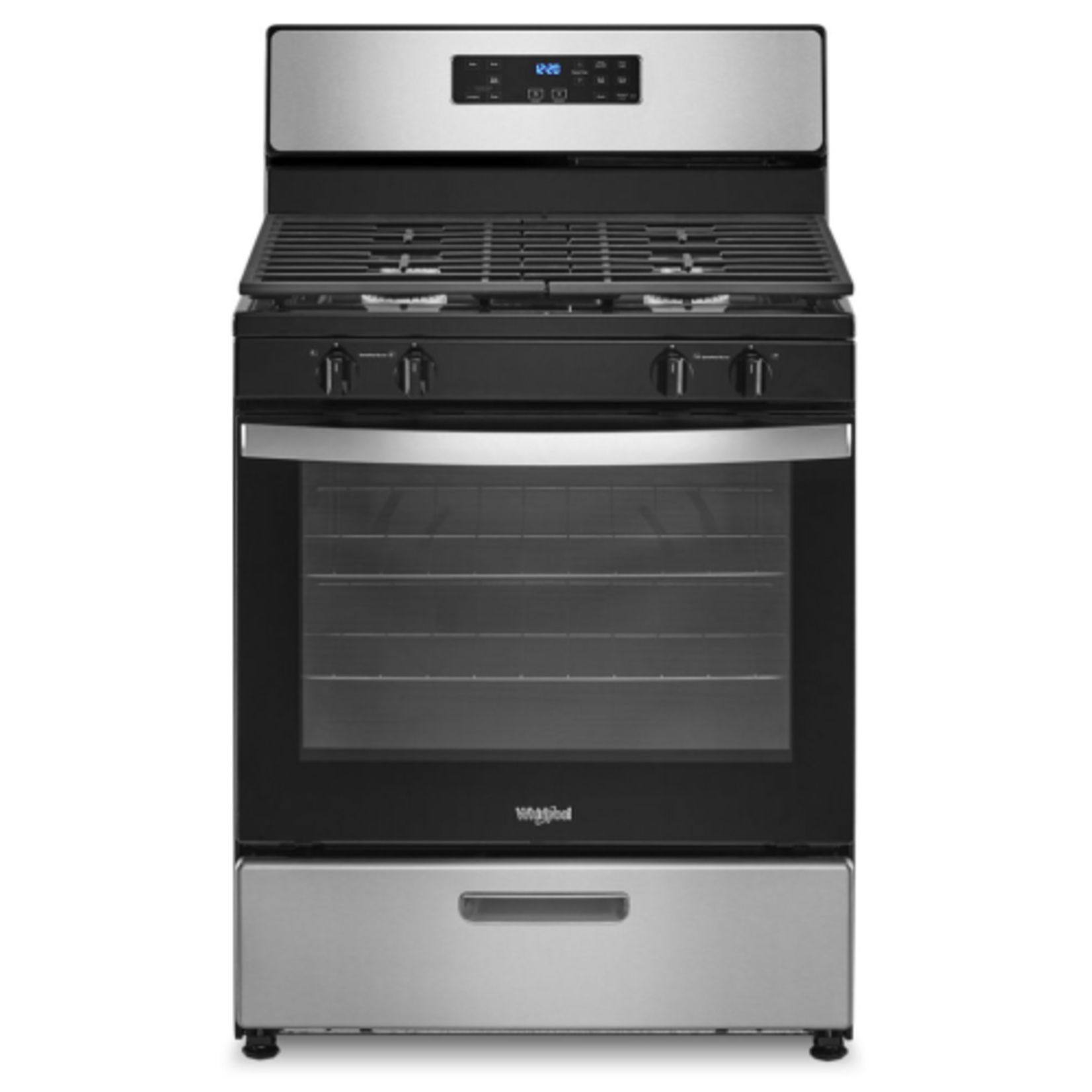 Whirlpool #*WFG320M0MS - Whirlpool 5.1 Cu. Ft. Freestanding Gas Range with Broiler Drawer in Stainless Steel