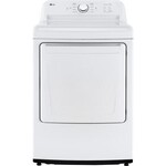 LG #*DLE6100W - LG 7.3 cu.ft. Ultra Large High Efficiency Electric Dryer in White