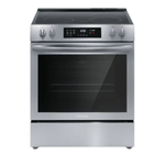 Frigidaire *FCFE308LAF  Frigidaire 30-in Smooth Surface 5 Elements 5.3-cu ft Self-Cleaning Convection Oven Slide-in Electric Range (Fingerprint Resistant Stainless Steel)