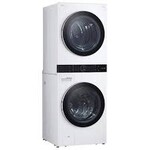 LG WKEX200HWA 27 in. White Single Unit WashTower Laundry Center with 4.5 cu. ft. Washer and 7.4 cu. ft. Electric Dryer
