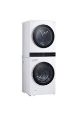 lg WKEX200HWA 27 in. White Single Unit WashTower Laundry Center with 4.5 cu. ft. Washer and 7.4 cu. ft. Electric Dryer