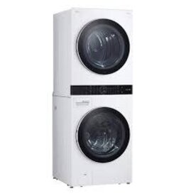 lg WKEX200HWA 27 in. White Single Unit WashTower Laundry Center with 4.5 cu. ft. Washer and 7.4 cu. ft. Electric Dryer