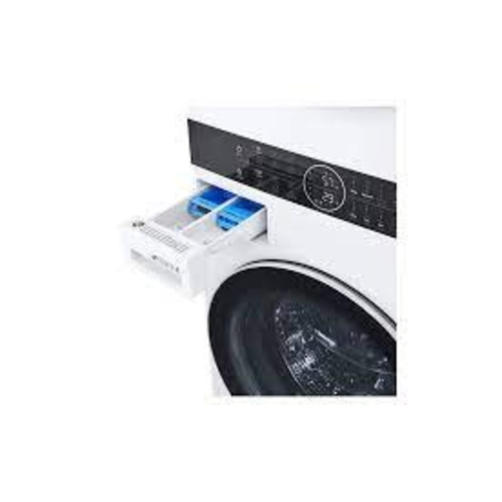 LG WKEX200HWA 27 in. White Single Unit WashTower Laundry Center with 4.5 cu. ft. Washer and 7.4 cu. ft. Electric Dryer