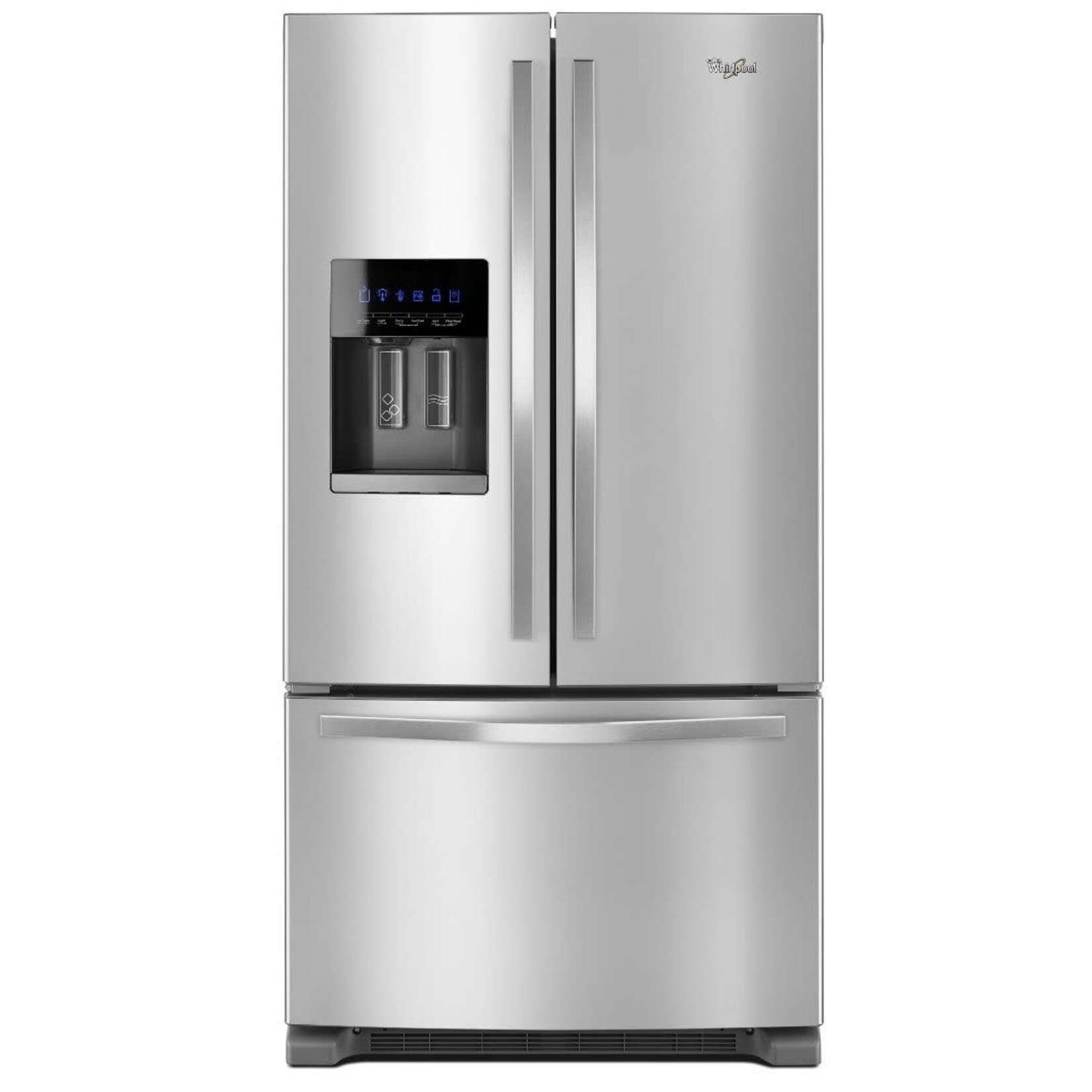 Whirlpool #WRF555SDFZ Whirlpool 24.7-cu ft French Door Refrigerator with Ice Maker (Fingerprint Resistant Stainless Steel) ENERGY STAR