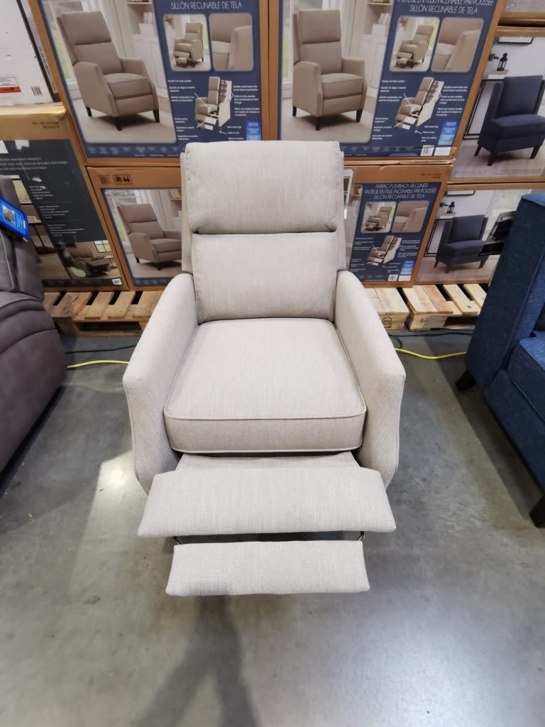 Fabric pushback recliner sale