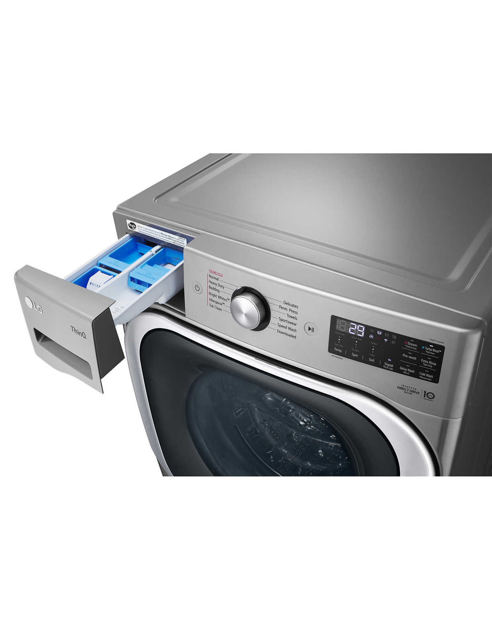 LG 5.2 cu. ft. Mega Capacity Smart wi-fi Enabled Front Load Washer with  TurboWash and Built-In Intelligence