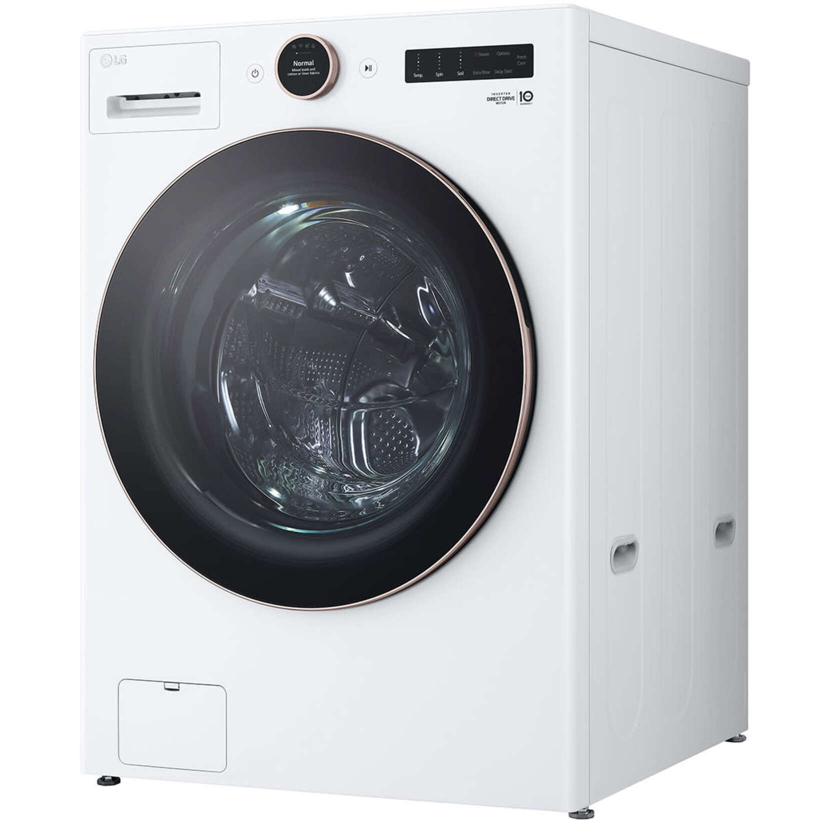 LG Electronics #WM6500HWA - LG 5.0 cu. ft. Mega Capacity Smart Front Load ENERGY STAR Washer with TurboWash® 360° and AI DD® Built-In Intelligence