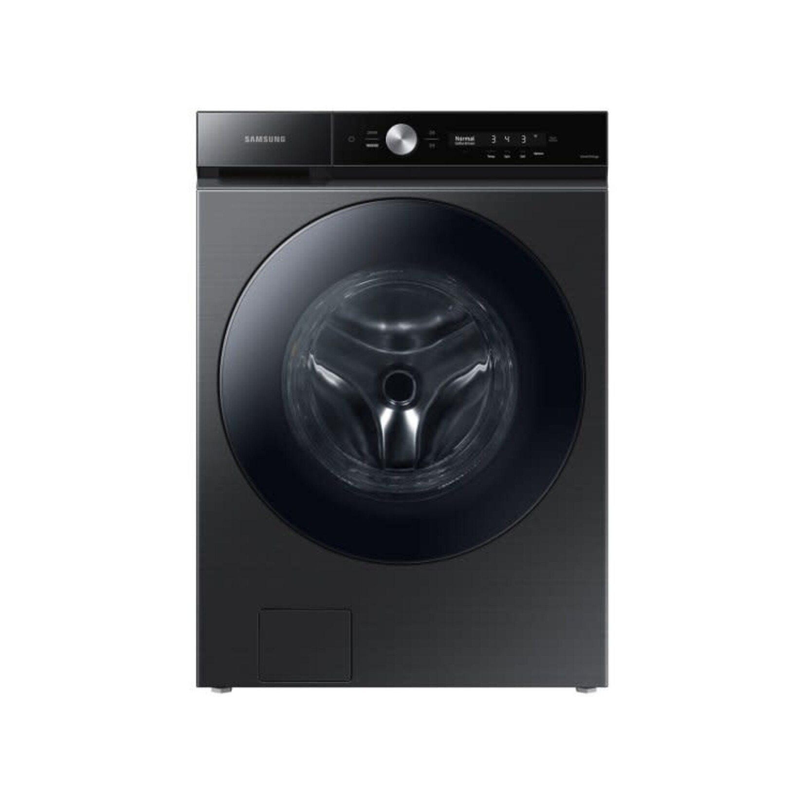 SAMSUNG #WF53BB8700AV - SAMSUNG Bespoke 5.3 cu. ft. Ultra-Capacity Smart Front Load Washer in Brushed Black with Super Speed Wash and AI Smart Dial