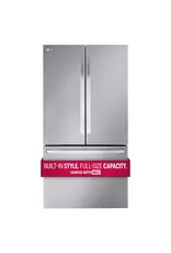 LG Electronics LRFLC2706S 27 cu. ft. Smart Counter-Depth MAX French Door Refrigerator with Internal Water Dispenser in PrintProof Stainless Steel