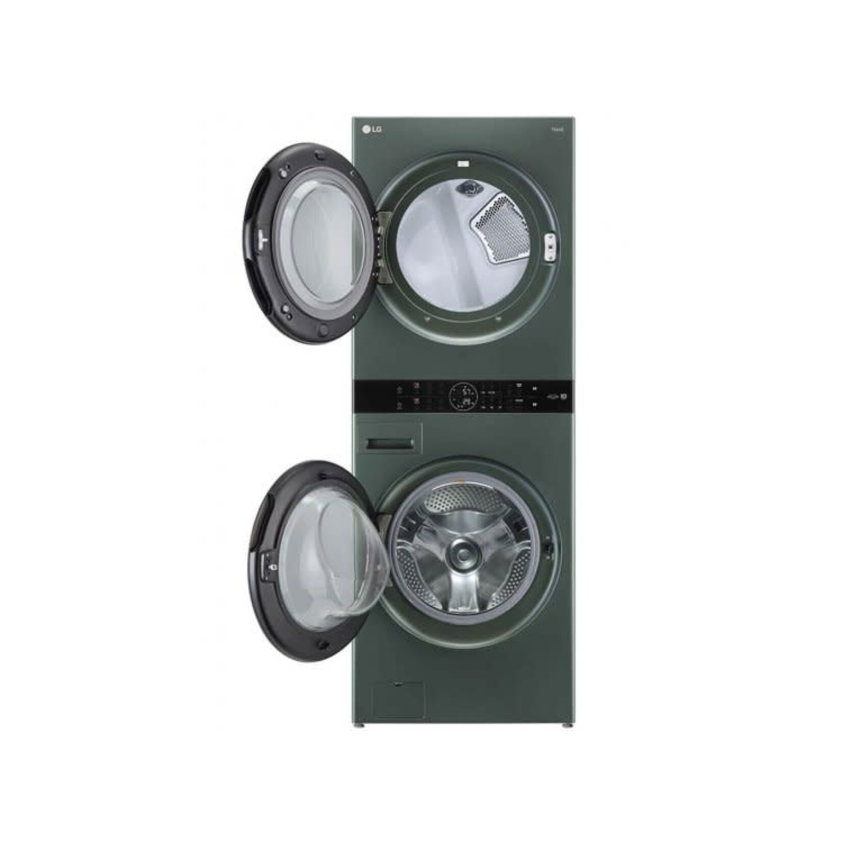 LG Electronics #WKEX200HGA 27 in. WashTower Laundry Center with 4.5 cu. ft. Front Load Washer and 7.4 cu. ft. Electric Dryer in Nature Green