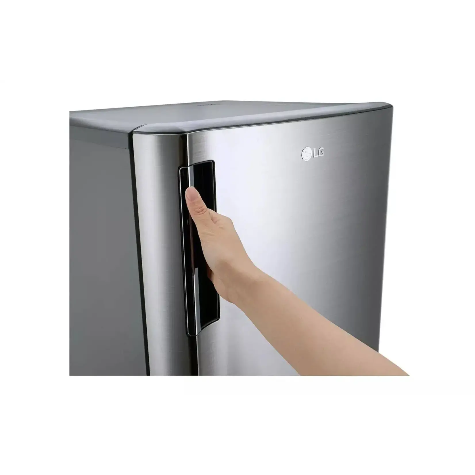 LG #*LRONC0605V - LG 5.79-cu ft Standard-depth Freestanding Mini Fridge Freezer Compartment (Platinum Silver) ENERGY STAR