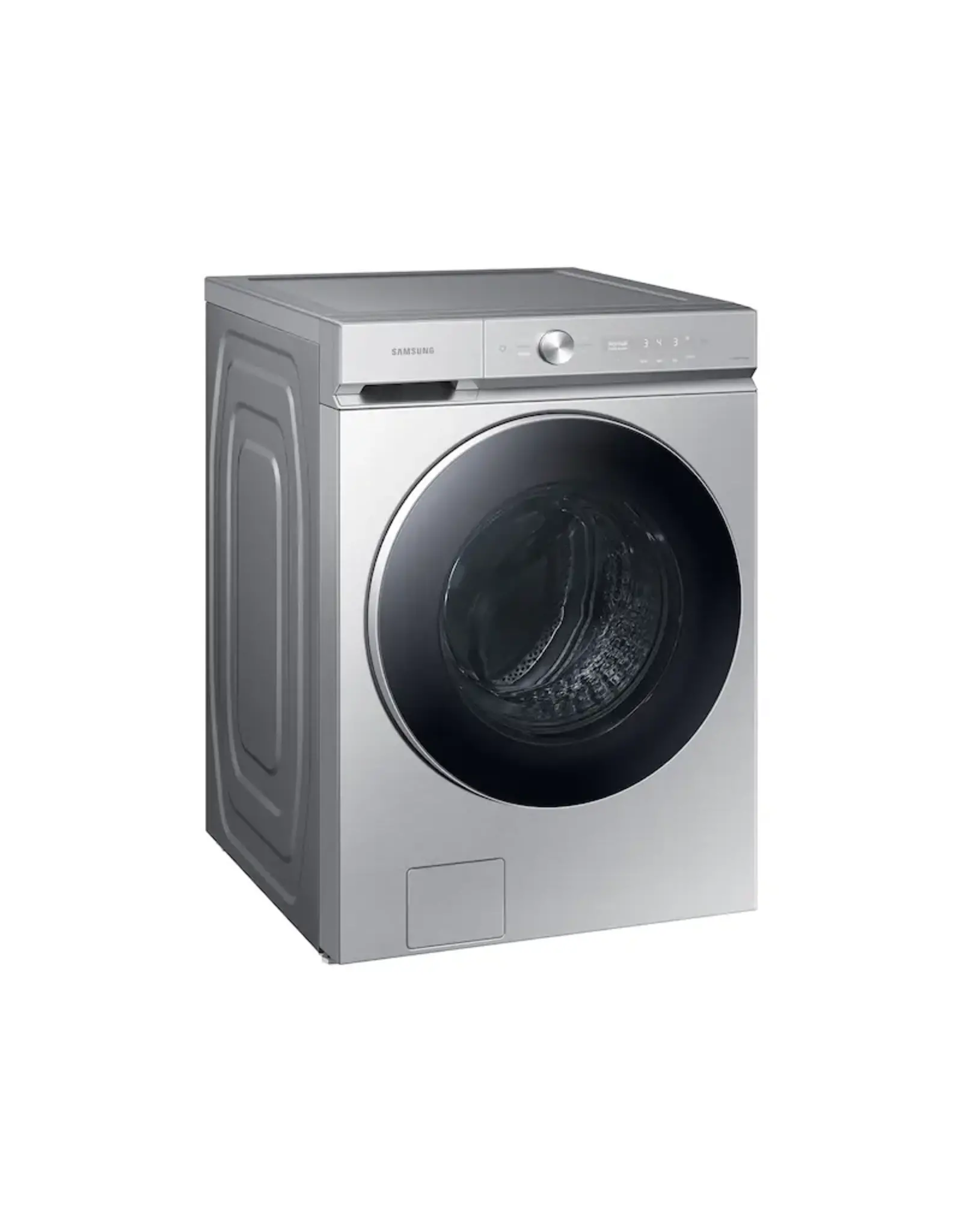 SAMSUNG WF53BB8900AT Bespoke 5.3 cu. ft. Ultra-Capacity Smart Front Load Washer in Silver Steel with AI OptiWash and Auto Dispense