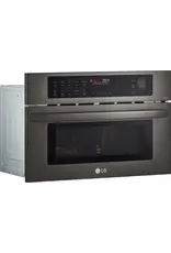 LG Electronics MZBZ1715D 30 in. Width 1.7 cu. Ft. Smart BLACK Stainless Steel Built-In Microwave and Speed Oven with Convection and Air Fry