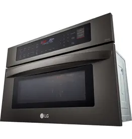 LG Electronics MZBZ1715D 30 in. Width 1.7 cu. Ft. Smart BLACK Stainless Steel Built-In Microwave and Speed Oven with Convection and Air Fry