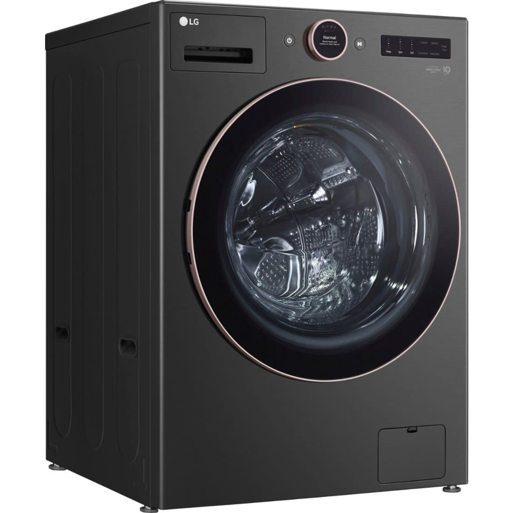 LG CPS-WM6500HBA - LG 5-cu ft Stackable Steam Cycle Smart Front-Load Washer (Black) ENERGY STAR