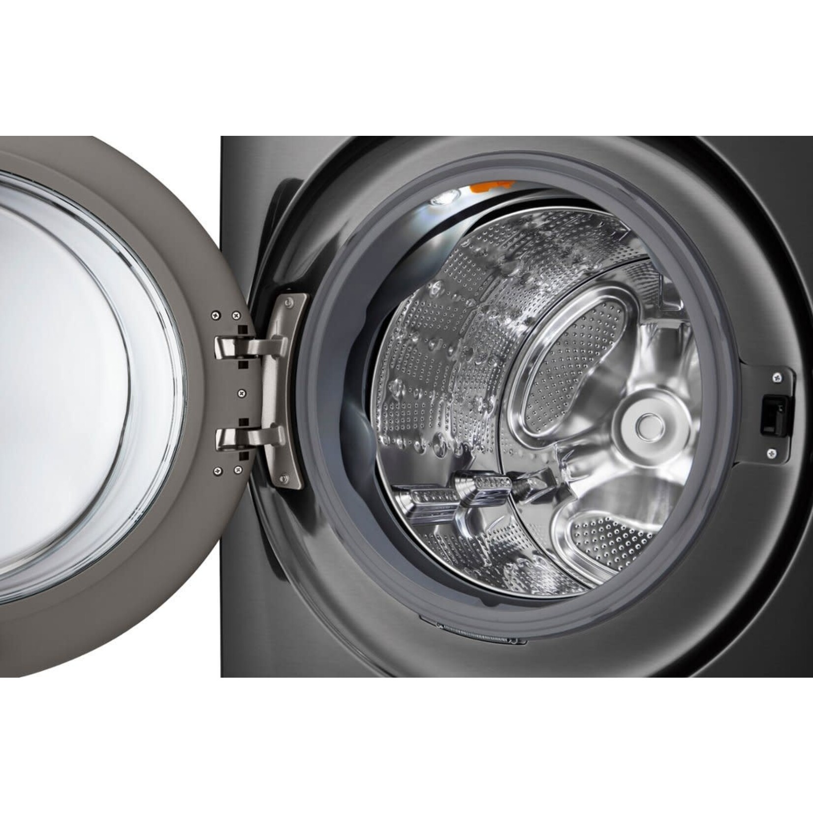 LG CPS-WM6500HBA - LG 5-cu ft Stackable Steam Cycle Smart Front-Load Washer (Black) ENERGY STAR