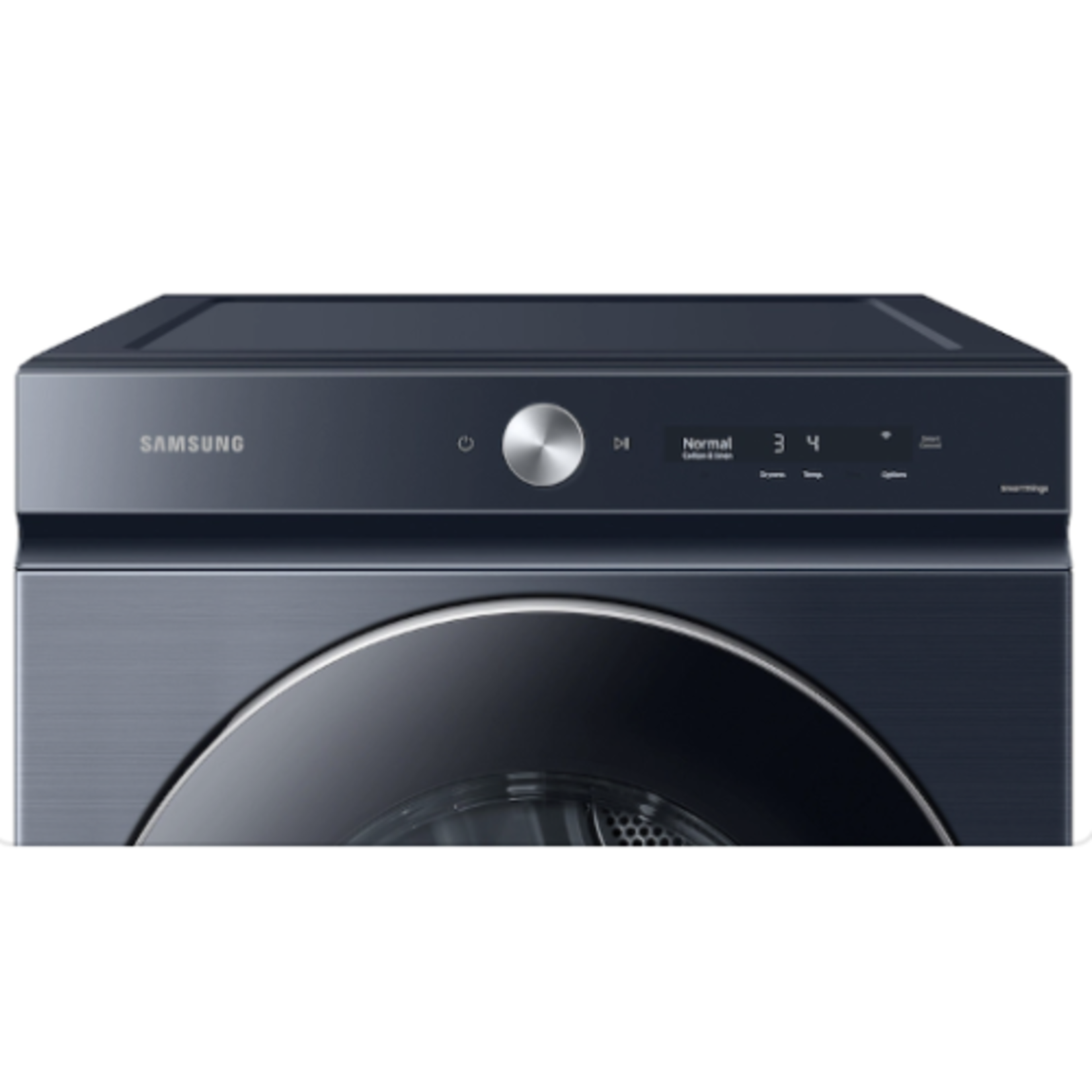 SAMSUNG #DVE53BB8900D  Samsung Bespoke 7.6-cu ft Stackable Steam Cycle Smart Electric Dryer (Brushed Navy) ENERGY STAR