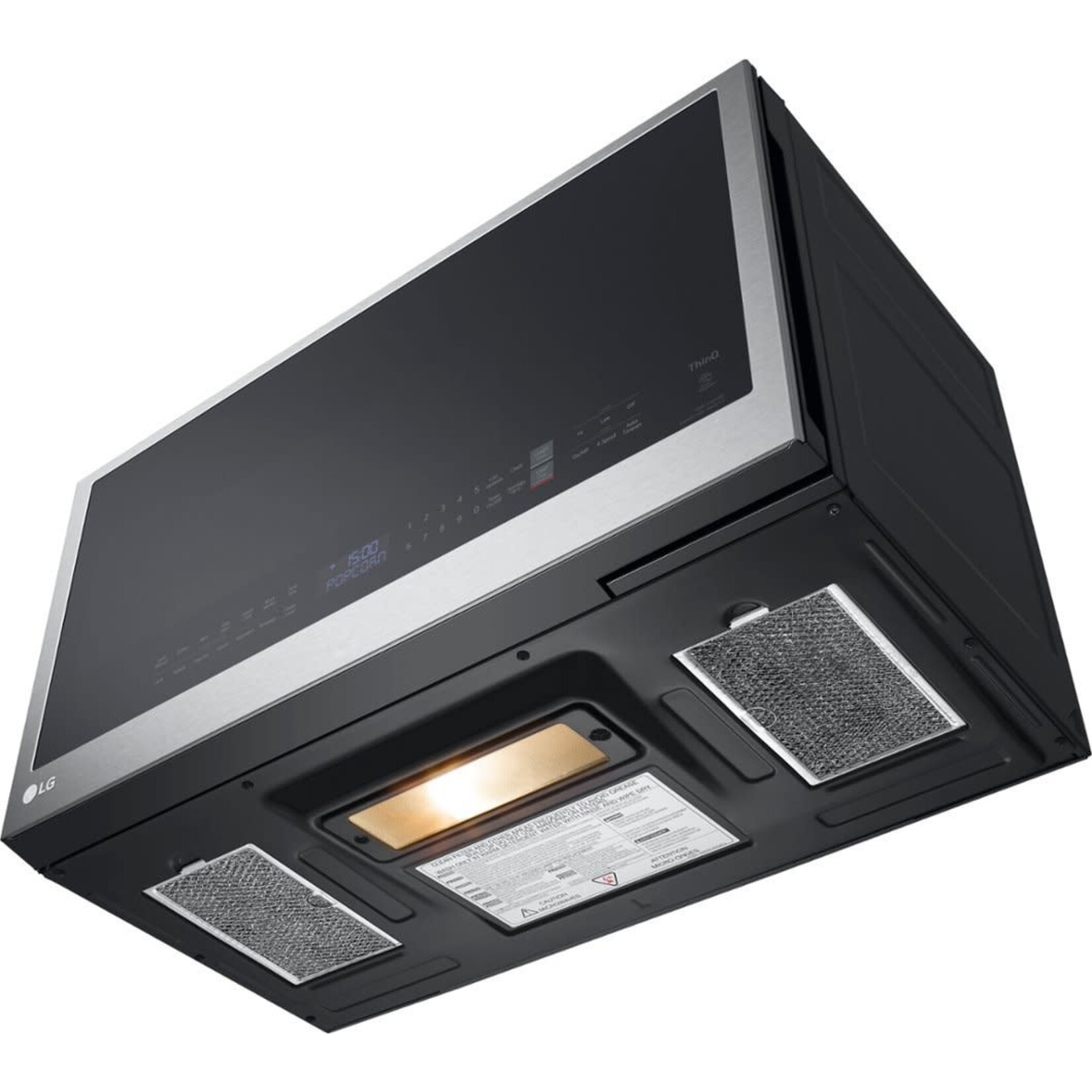 LG #MVEL2033F Smart 30 in. W 2 cu. ft. Over the Range Microwave with EasyClean 1,050-Watt in PrintProof Stainless Steel