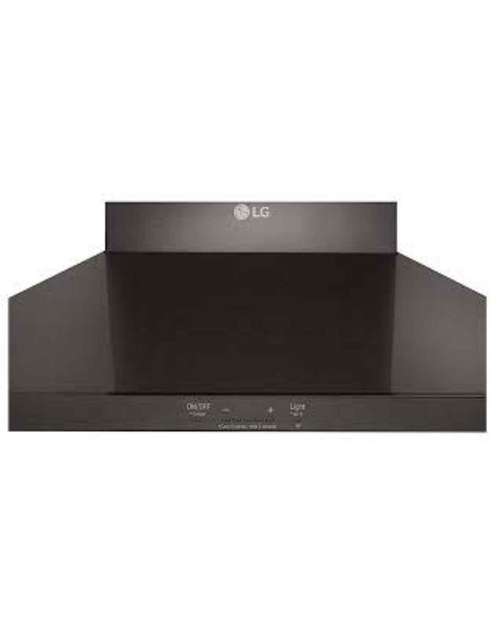 L.G HCED3015D 30 Inch Wall Mount Range Hood with 5 Speed 600 CFM Blower, Dishwasher Mesh Filters, Low Profile Body, IR Touch Controls, Dual Level LED Lighting, and UL Listed: Black Stainless Steel